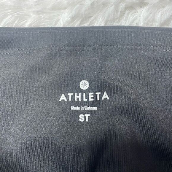 Athleta Precision Leggings High Rise Black White Mesh Compression Sz Small Tall - Picture 4 of 12